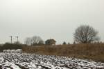 Bahnposten  W1  am stlichen Ausgang des Haltepunktes Dessau-Mosigkau.
Derzeit ist er noch besetzt, wird aber demnchst durch einen ESTW-Anschluss ersetzt.
Dessau, der 13.2.13