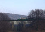 Eine Blechträgerbrücke im Tal der Wesenitz, unweit vom Putzkauer Viadukt.