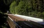 neue Brcke liegt neben der alten Brcke  Calw  27.05.90