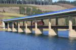 Die Listertalbrcke bei Listerscheid ist eine von zwei Doppelstockbrcken ber den Biggesee; 07.03.2009