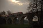 Detailansicht des Putzkauer Viadukts an der Strecke Wilthen - Bischofswerda .