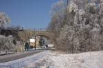 Straßenbrücke der stillgelegten Strecke 159d - Bischofswerda Kamenz in Schönbrunn.