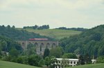 RB 45 Elsterwerda – Riesa – Mittweida – Chemnitz. Der letzte Tag unter DB Regie und mit BR 143. Hier 143 120-4 auf dem Limmritzer Viadukt 11.06.2016