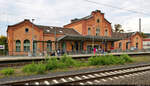 Mit dem Fahrrad von Kassel nach Halle (Saale) | Tag 1 Kassel–Witzenhausen   Strecken-km: 193,5    Das gut erhaltene Empfangsgebäude des Bahnhofs Hann.