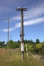 Hier endete die Telefon/Telegrafenleitung Bahnhof Feldberg.