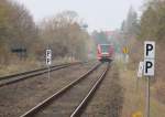 Templin Stadt RE 28775 nach Berlin vor den Einfahrsignalen Templins