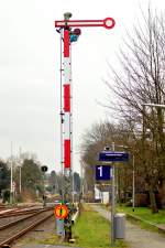 Ausfahrsignal in Rheindahlen an der Ausfahrt nach Rheydt. 23.2.2016