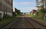 Schmal- und Regelspur nebeneinander: das gibt es in Quedlinburg. Vom Bahnhof aus verläuft das Gleis der Selketalbahn (KBS 333) der Harzer Schmalspurbahnen GmbH (HSB) noch etwa 2,5 Kilometer parallel zur Bahnstrecke Magdeburg–Thale (KBS 315).
Eingefangen vom geöffneten Bahnübergang Stresemannstraße.

🕓 25.8.2021 | 10:49 Uhr