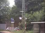 Hier siehz man das Ausfahrsignal P 301 im Bahnhof Mersch.