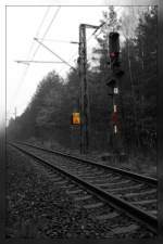 Ein letztes Bild vor Einbruch der Dunkelheit nach einem fotomig wenig ergiebigen Sptherbstnachmittag an der Strecke Ingolstadt-Regensburg