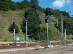 Die zuknftigen neuen Ausfahrsignale von Lietzow in Richtung Binz,Mukran und Sassnitz haben schon ihre neue Bezeichnung.