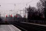 Viersen Gleis 5  Blickrichtung Mnchengladbach am.21.1.2012