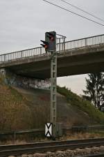 Das EVSig  aa  des Bahnhofs Mllheim (Baden), fotografiert am 29.01.14.