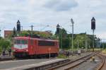 LEG 155 078-9 in Sonneberg, Sie war mit dem Sonderzug aus Leipzig nach Sonneberg gekommen.