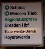 Am 02.05.2008 wartet der Fotograf  in Coswig (Dresden)auf die Regionalbahn nach Elsterwerda - Biehla gegen 08:22 Uhr.