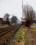 Blockstelle Vernum mit Bahnbergang an der Strecke Kln-Kleve unweit von Geldern gelegen.