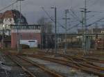 Stellwerk in Bad Friedrichshall-Jagstfeld am Abzweig der Strecke nach Bad Wimpfen Sinsheim und Neckargemnd.