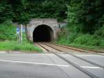 Einfahrt zum 277 Meter langen Schlossbergtunnel in Arnsberg. (26.05.08)