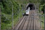 Pulverdinger Tunnel -     Nach der Enztalbrücke folgt in Richtung Stuttgart auf der SFS Mannheim - Stuttgart der 1878 m lange Pulverdinger Tunnel.