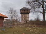 Der Wasserturm am Bahnhof Teterow am 20.März 2016.