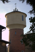 Wasserturm in Löwenberg (Mark) 07.08.2016  06:59 Uhr.
