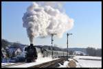 Unter dem Titel  Winterdampf ber die Schiefe Ebene  veranstalteten die Ulmer Eisenbahn-Freunde am 12.