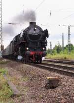 Mit Hchstgeschwindigkeit durch das Saarland...Am 03.08.2013 fuhr mal wieder ein Dampfsonderzug durch das Saarland.