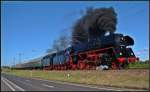 01 0503-8 auf Rückfahrt vom Bahnhofsfest in Putbus.   Stralsund Rügendamm am 14.06.14 