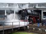 Die 01 533 machte am 08.09.07 mchtig Dampf im Sddeutschen-Eisenbahnmuseum-Heilbronn.