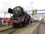 Das Bayrische Eisenbahnmuseum war mit einer BR 01 066 beim 15. Dampfloktag in Meiningen. 