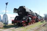 03 1090 im Mecklenburgischen Eisenbahn-und Technikmuseum Schwerin am 28.04.2013