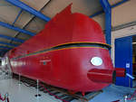Die Dampflokomotive 03 002 ist im Oldtimermuseum Prora zu finden. (April 2019)