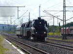 Dampf-Plus 18 201 auf der Rückfahrt von Meiningen nach Lutherstadt Wittenberg, am 04.09.2017 in Neudietendorf.
