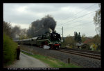 Anlässlich der Hof-Plauner Dampftage.Fuhr die 18 201 mit einen Sonderzug vom Hof nach Reichenbach, hier bei Plauen. Am 23.04.2016