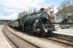 Fr manche,die schnste Dampflok Deutschlands,die S 3/6 3673 der K.Bay.Sts.Bahn  (J.A.Maffei 1918)hier am 13.04.13 in Lindau Hbf.