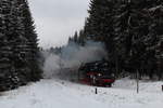 BR 35 1097 bei der Abschiedsfahrt der Strecke Falkenstein -  Gunzen , Adorf.