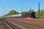 Am 22.Juni 2013 zieht die Glauchauer 23 1097(35 1097-1) den  Rheingold Nostalgie-Jubilums-Express  zu einer Tagesfahrt von Leipzig nach Erfurt und Weimar.