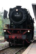 23 042 zu Besuch beim Gppinger Modellbahntreff am 20.09.2009. Mit ihr wurden Mitfahrten im Lokfhrerstand angeboten. 