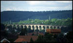 P8 Posen 2455 kommt hier auf dem Viadukt mit einem Sonderzug aus Paderborn zum Viadukt Fest in Altenbeken zurück.