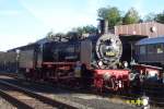 DR-Dampflok 38 2267 bei den Museumstagen im Eisenbahn-Museum Bochum-Dahlhausen.