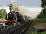 BR 38 von Bochum Dahlhausen mit einem Sonderzug in Beuel am 25.9.10