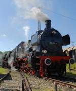 38 1301 gefolgt von 23 042 am 04.06.2010 im Bw Nördlingen (Bayerisches Eisenbahnmuseum).