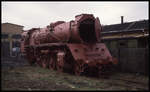 Sand gestrahlt und grundiert stand 41122 am 18.2.1993 in Klostermansfeld. Vielleicht kann jemand zu dem weiteren Verbleib der Lok etwas sagen.