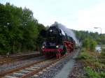41 1144-9 Mit dem Elstertal Express 2012. Hier am 29.09.12 bei der Einfahrt in Greiz-Dölau.