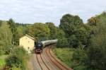 Am 21.09.13 fuhr der Elstertal-Express mit 41 1144 wieder von Gera nach Cheb und zurck.