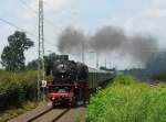 Zischend und fauchend dampft diese Lokomotive in Richtung Kln. Das Bild stammt vom 09.08.2008