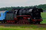 44 1486-8 am Abend den 08.06.2012 bei Hockeln auf der Sonderfahrt von Salzgitter nach Hannover