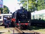 50 3501 drehte zum DB-Fest auf dem Gelände des Bw Halle P ihre Runden für Besucher. [27.8.2016]