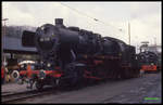 Bahnhofsfest am 5.4.1992 in Menden: Ausgestellt Dampflok 501724