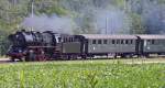 BR 50 3673 mit Nostalgie RHEIN-EXPRESS auf Sonderfahrt bei Bad Zurzach/AG, 18.Aug. 2007